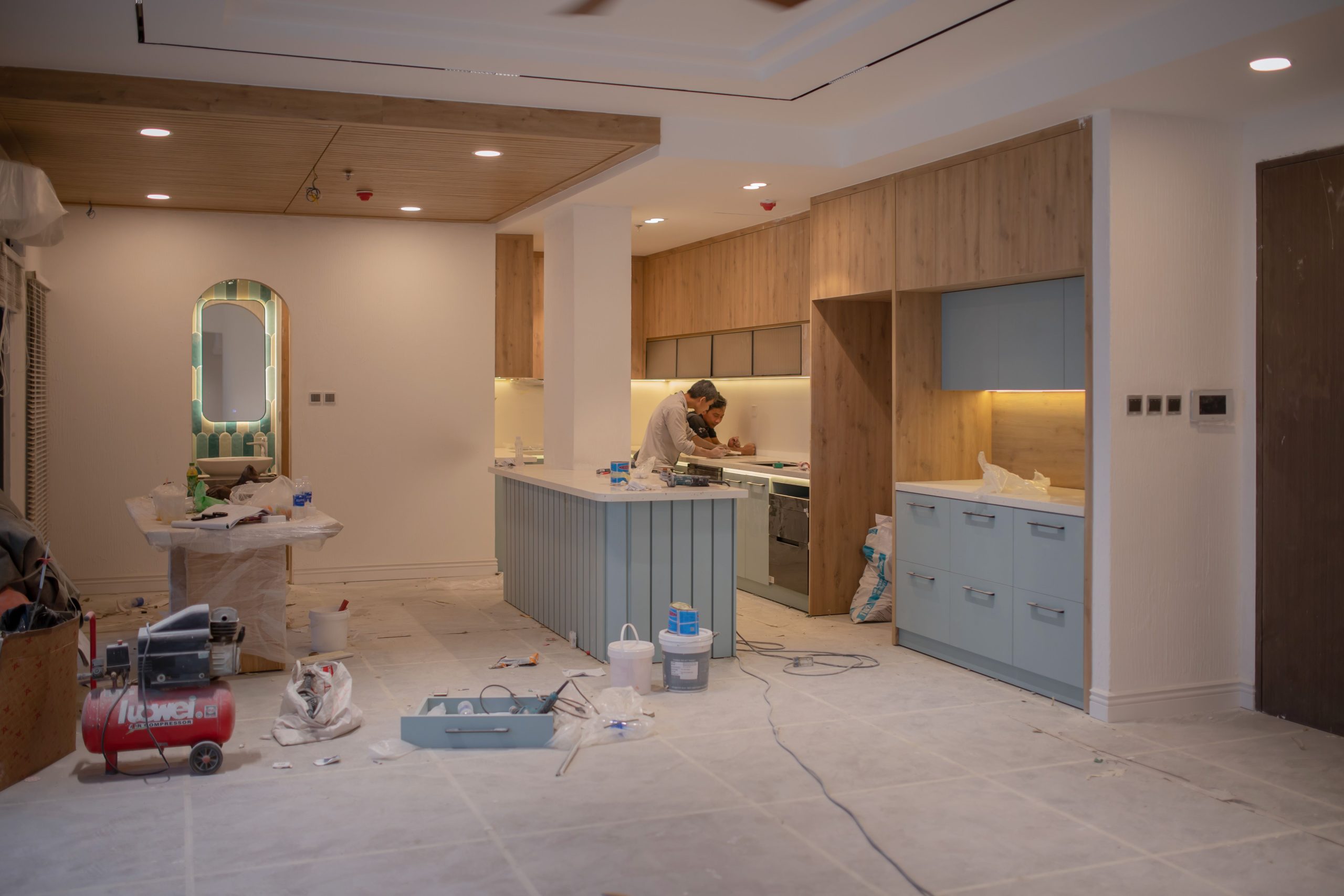 After builders cleaning